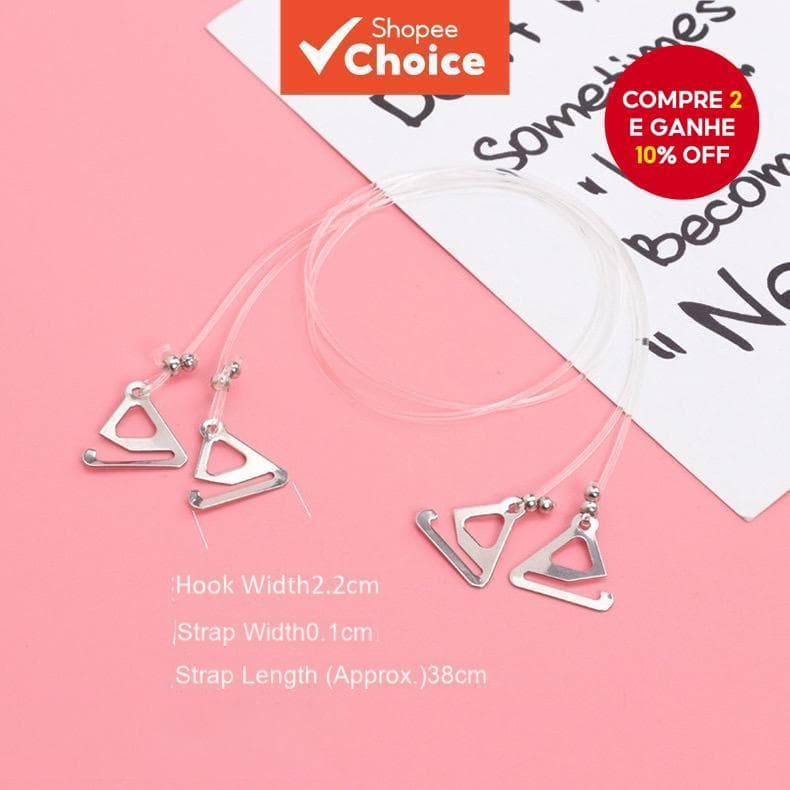 1 Par De Alças Para Sutiã Transparentes, Ajustáveis E Não Deslizantes Para Mulheres, Estilo Verão E Sexy