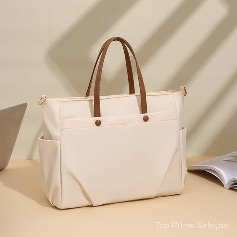Bolsa para Laptop Nova Moda Feminina Elegante Bolsa de Mão Grande Capacidade Pasta de Ombro Único Bolsa Transversal