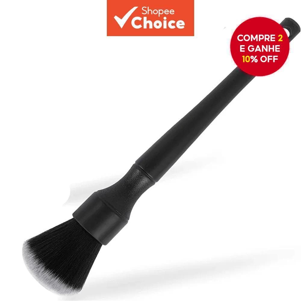  Pincel ultra macio, usado para uma limpeza minuciosa dos interiores de carros.