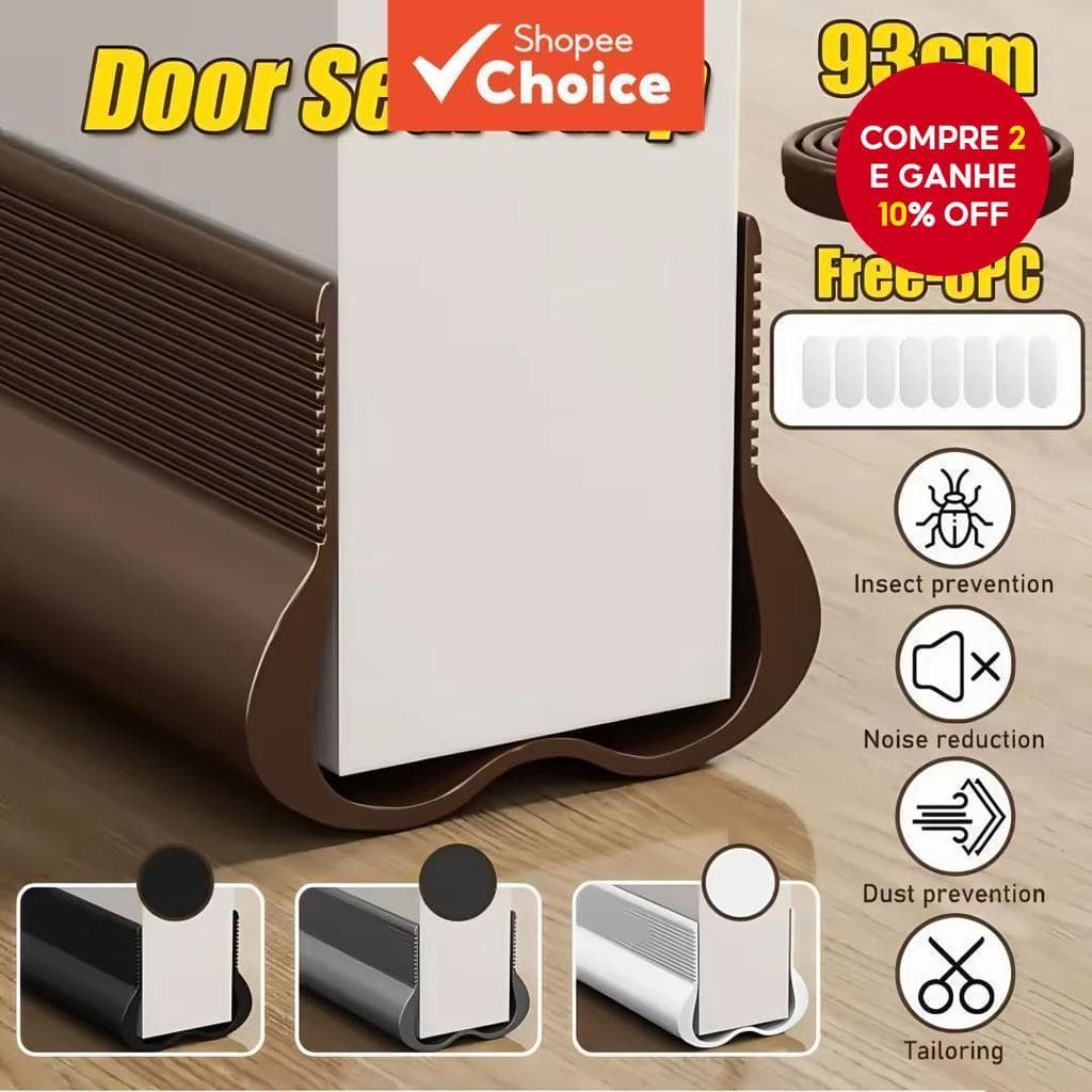 Faixa Inferior Da Porta De PVC Flexível De Inverno – Rolha De Corrente E Fita De Calafetagem À Prova De Som