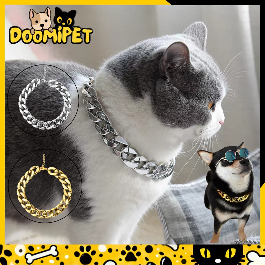 Colar para Cachorro e Gato Estilo Corrente