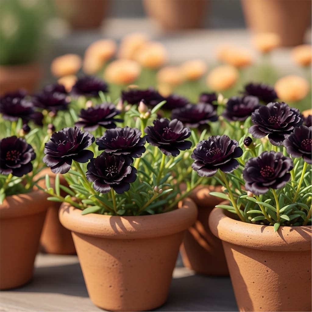 pacote Sementes flor onze horas negra triplas dobrada