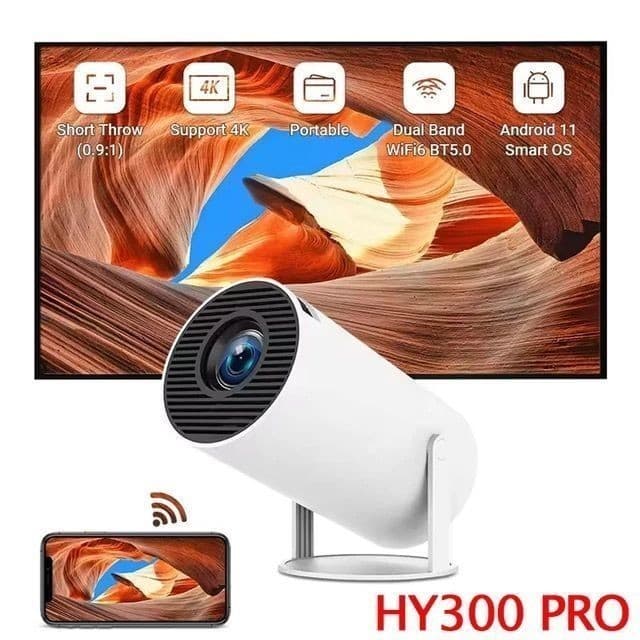 Projetor 4K HD 150 Polegadas Celular,Tv B0x,  Pc, PS,Xbox, Wifi HY300 Pro Magcubic Envio Imediato