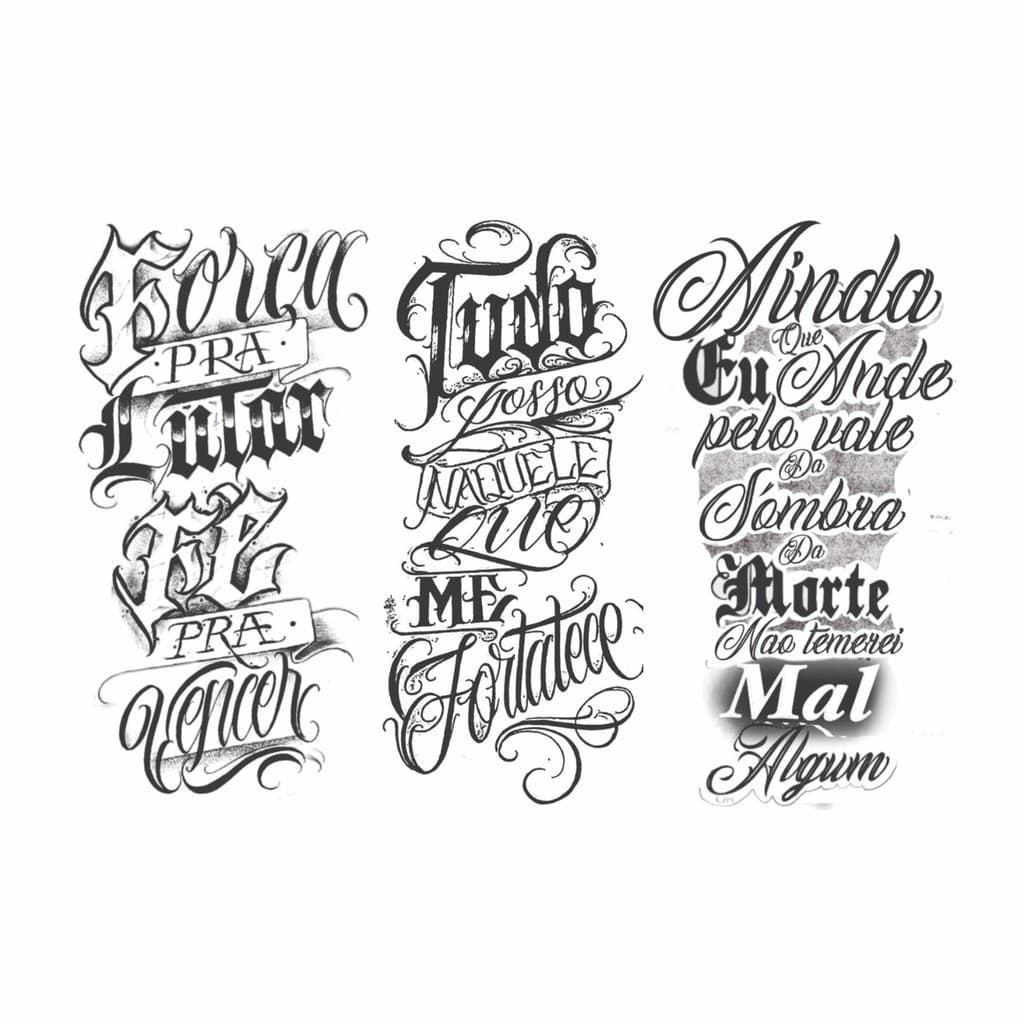3 Tatuagens Temporárias Tema Frases 2