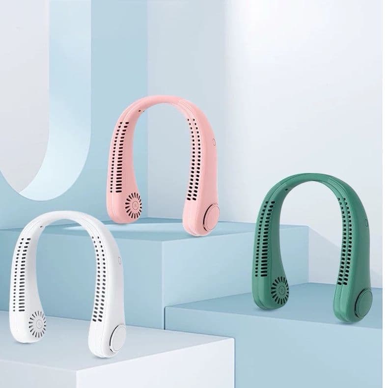 Ventilador Flexível De Pescoço, Usb Recarregável Ideal Para Acampar nas caminhas passeios ar livre