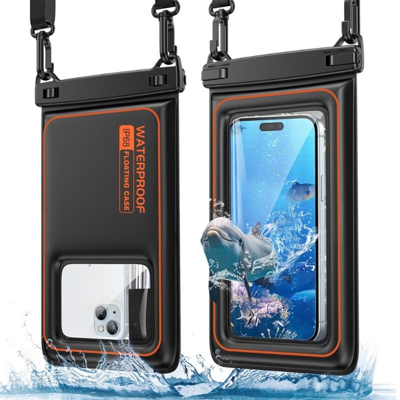 Bolsa impermeável IP68 para celular, iPhone, Samsung e outros esportes ao ar livre, cordão largo, natação, rafting-Legal