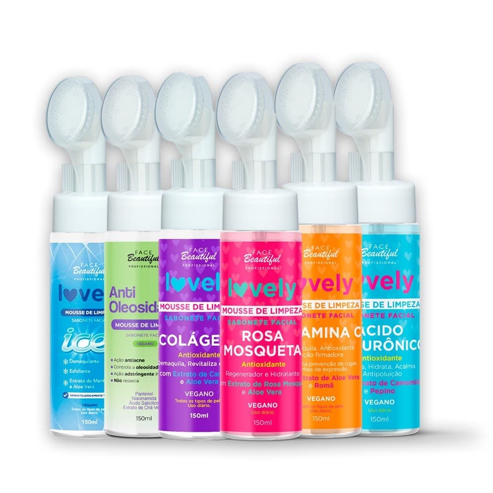 Mousse de Limpeza Lovely Face Beautiful