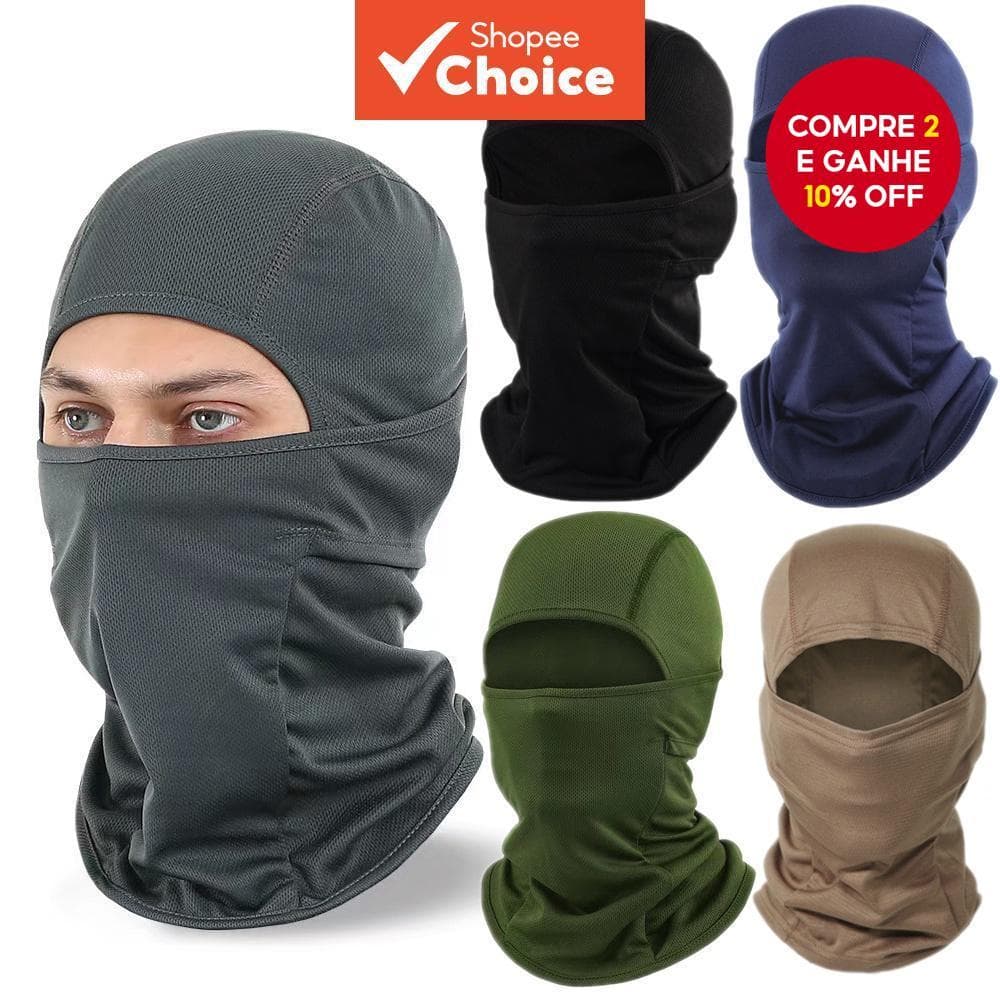 Máscara Balaclava Para Motocicleta – Capa Facial Completa Com Proteção Solar Ciclismo/Esportes Ao Ar Livre