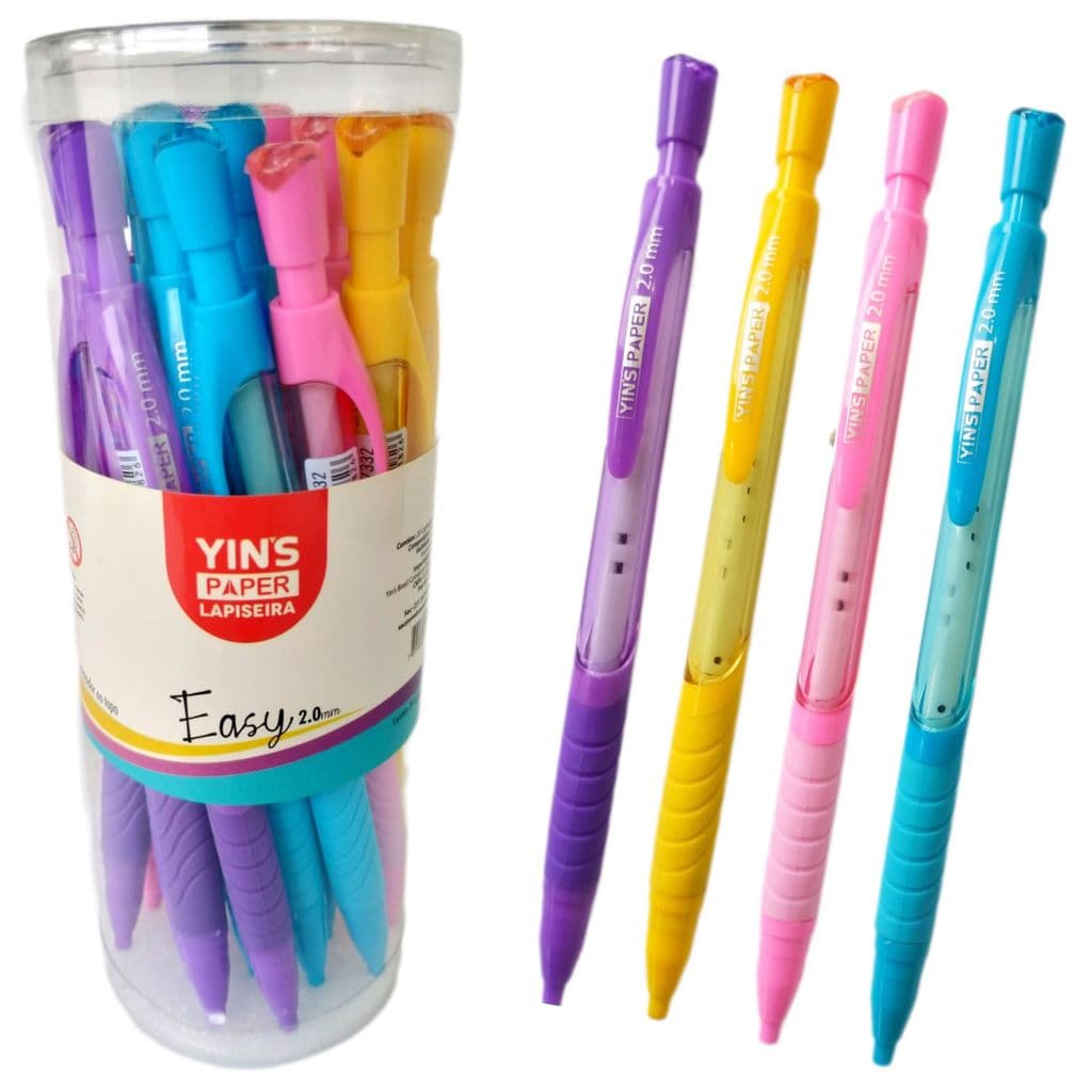 YP7332P - Pote kit Lapiseira Easy 2.0mm com apontador Yins