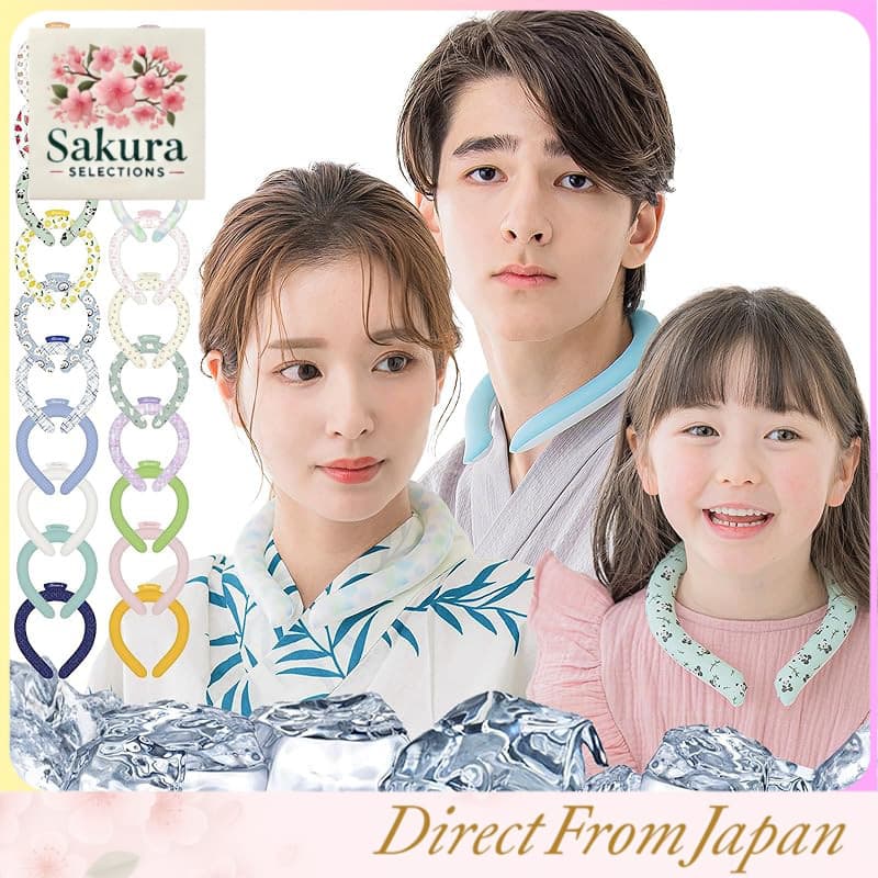 Durable 2025 Neck Cooler for Kids & Adults – Naturally Freezes at 28°C – Safe Japanese Standards Tested – Unisex Cooling Ring & Ice Neck Band for Hot Weather Relief