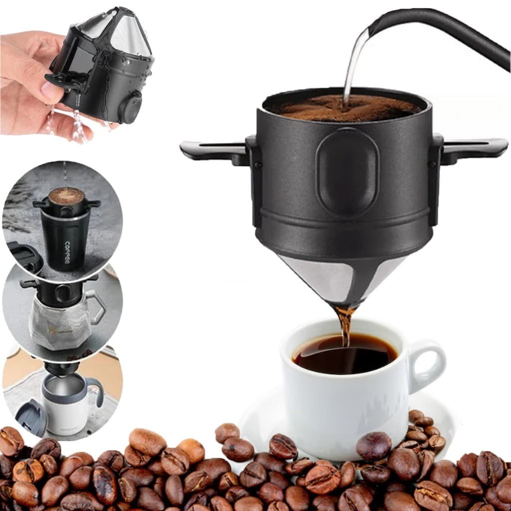Mini Filtro De Café Chá Coador De Café Reutilizável Portátil Inox GA-309 Promocao