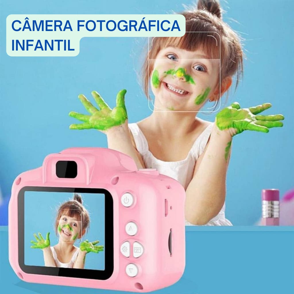 Mini Câmera Digital Infantil/Recarregável/ Fotografia de Verdade / Vídeos / Joguinhos - LOJA TX
