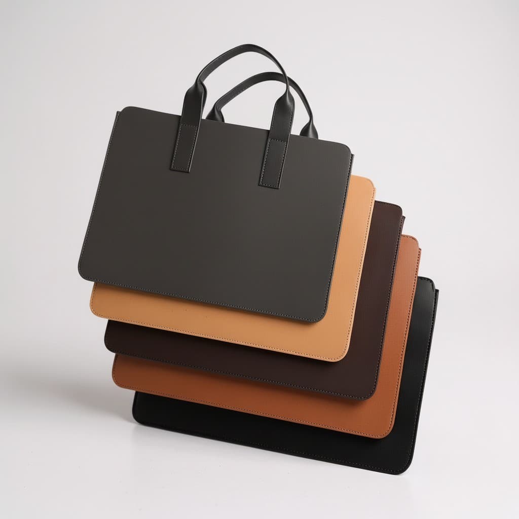 Capa Case Maleta Pasta Sacola Com Alça Notebook Bolsa Computador Couro Costurado 17 Polegadas