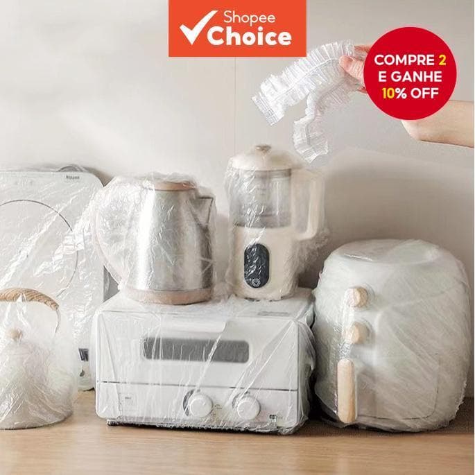 Capas Impermeáveis Descartáveis Contra Poeira – Película Protetora Espessa Para Eletrodomésticos E Móveis De Cozinha , 2