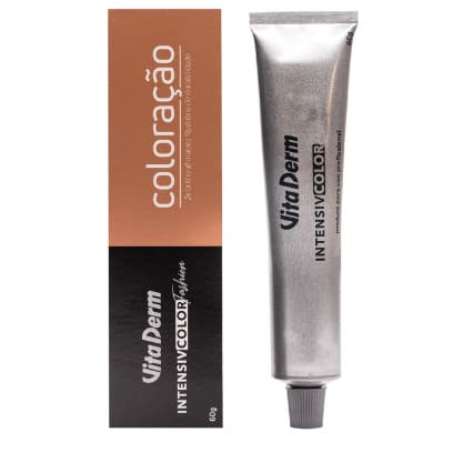 Coloração Profissional Vitaderm 60g • Com Óleo de Argan•Várias Cores • Cobre, Louro, Castanho, Preto