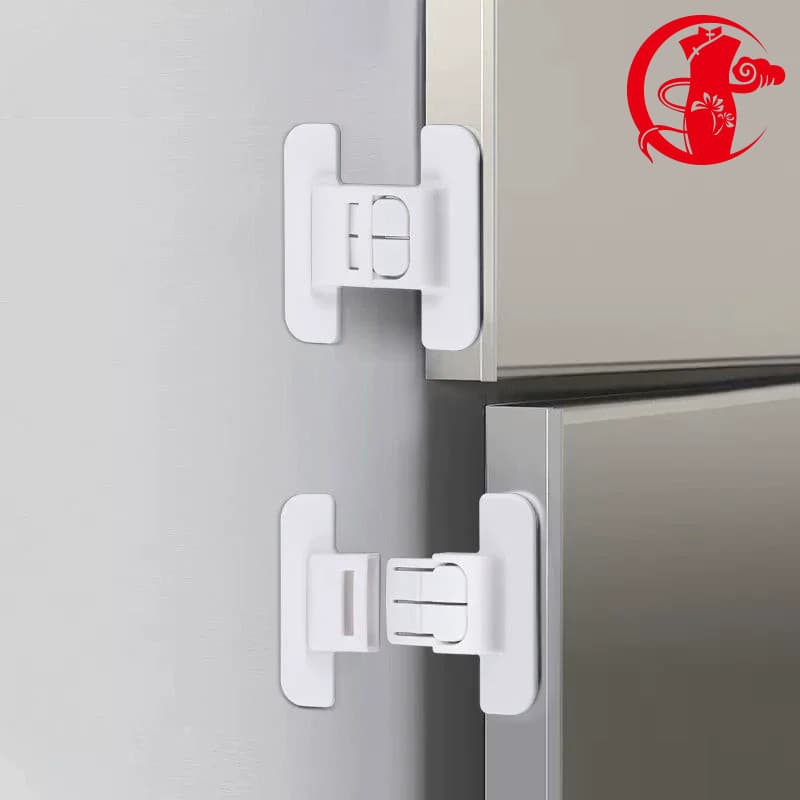 2 Fechaduras De Armário De Geladeira À Prova De Crianças-Travas De Segurança Anti-Abertura Para Presente De Natal