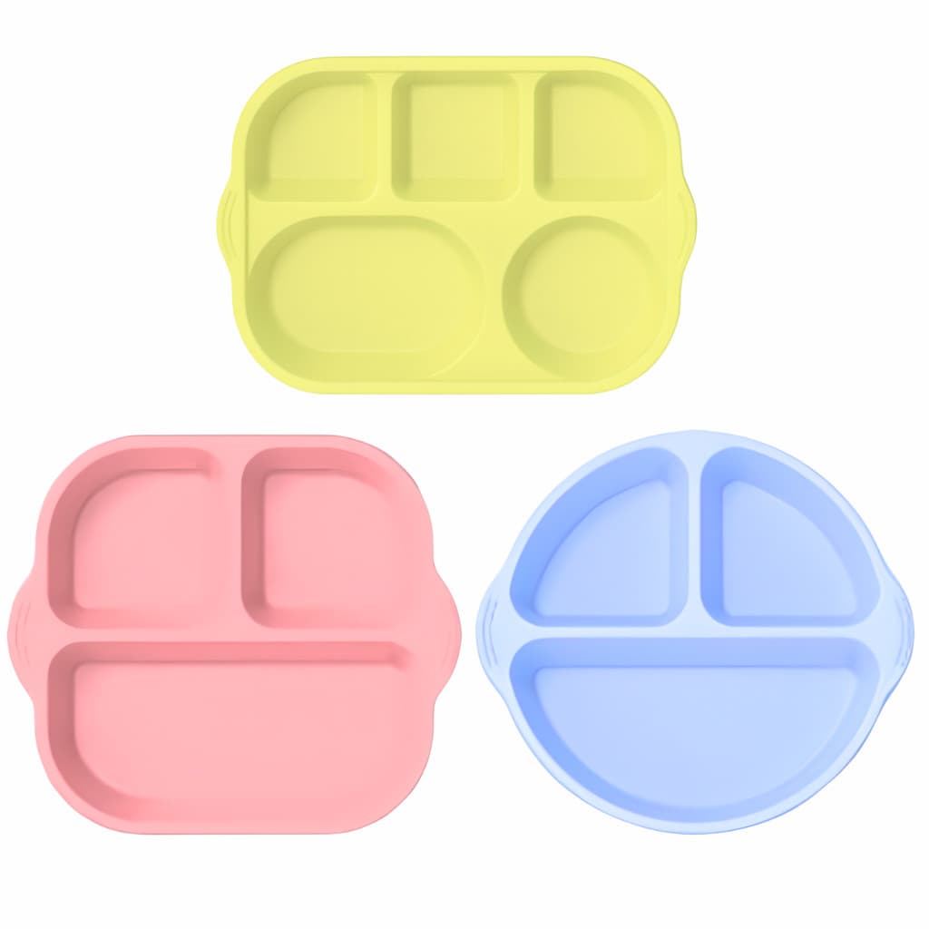 Prato Bandeja com Divisórias Multiserv Infantil Alimentos