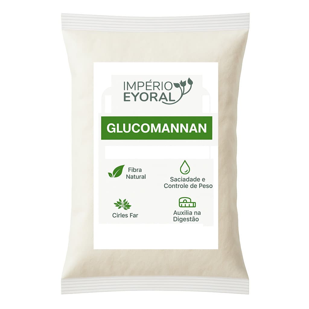 Glucomannan em Pó 100% Puro - (Glucomanano em Pó - Glucomanan - Raiz de Konjac)