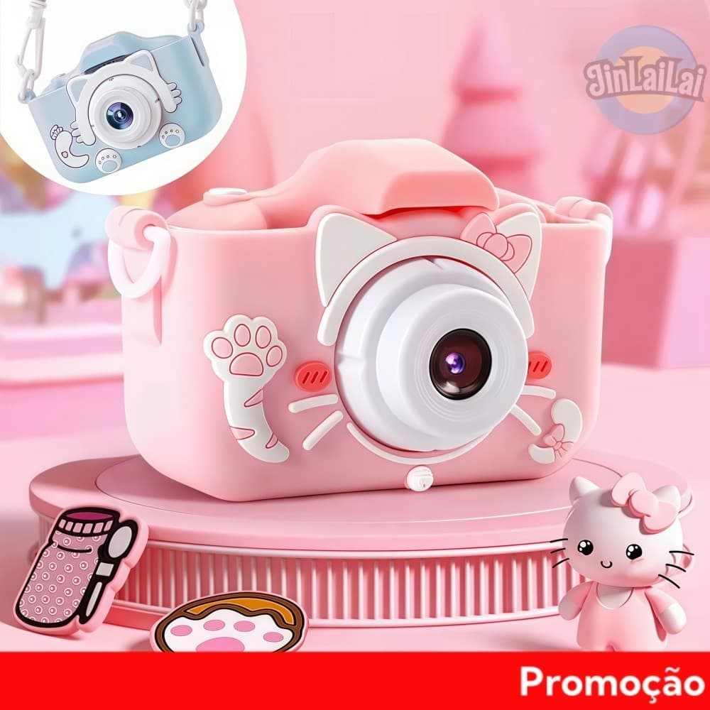 Câmera digital fotográfica infantil criança lançamento presente de aniversário