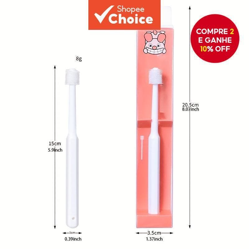 Escova De Dentes De Silicone Para Cães E Gatos , Suprimentos , Produto Saúde Bucal De Animais