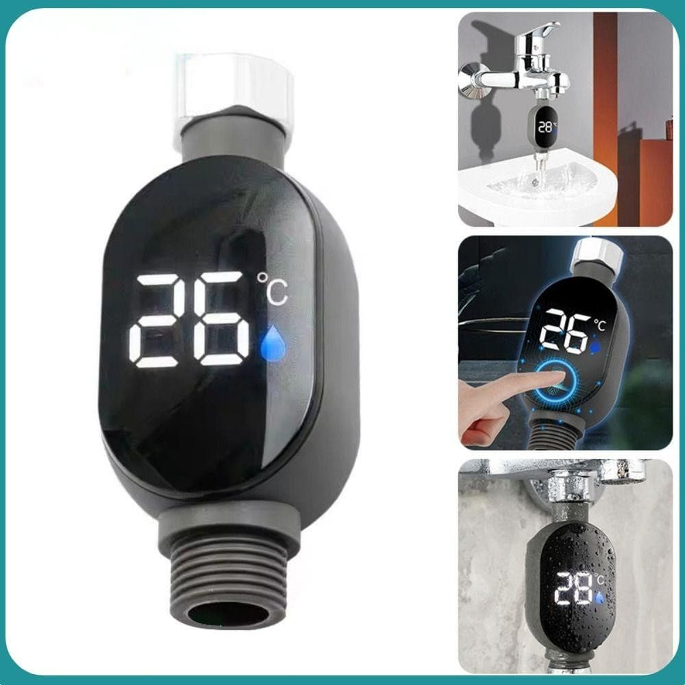Termômetro De Água Torneira Chuveiro Aço Inox 1/2 Polegada