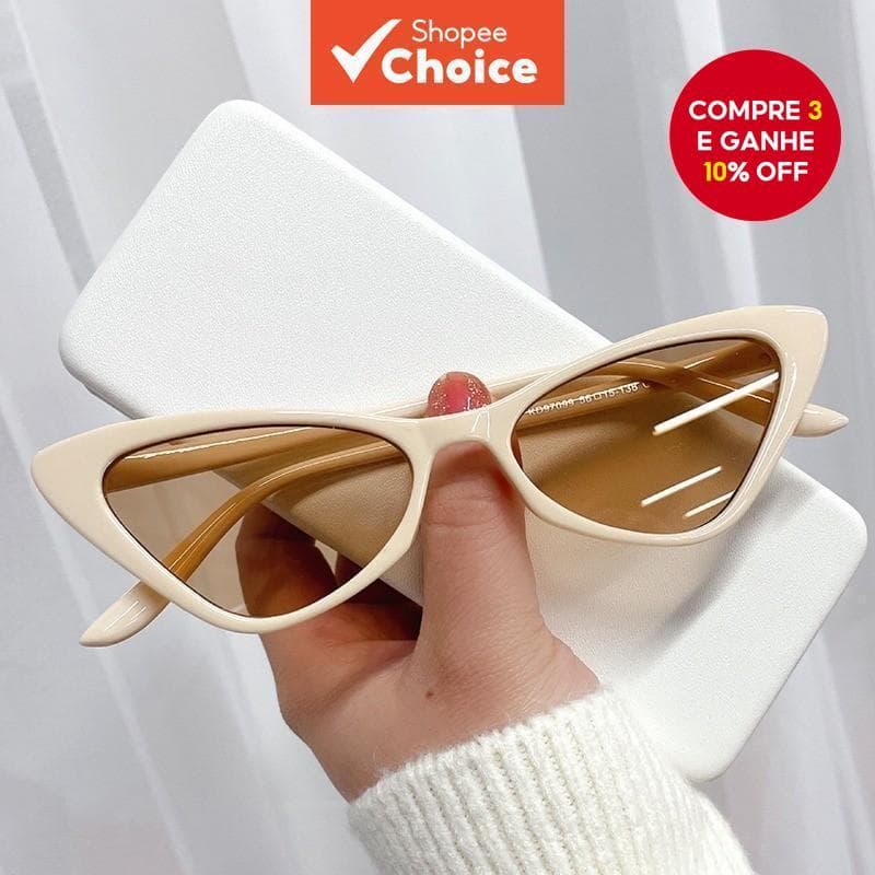 Óculos De Sol Cat Eye Para Mulheres-Tons De Moda De Armação Pequena UV400 Com Estilo Retrô