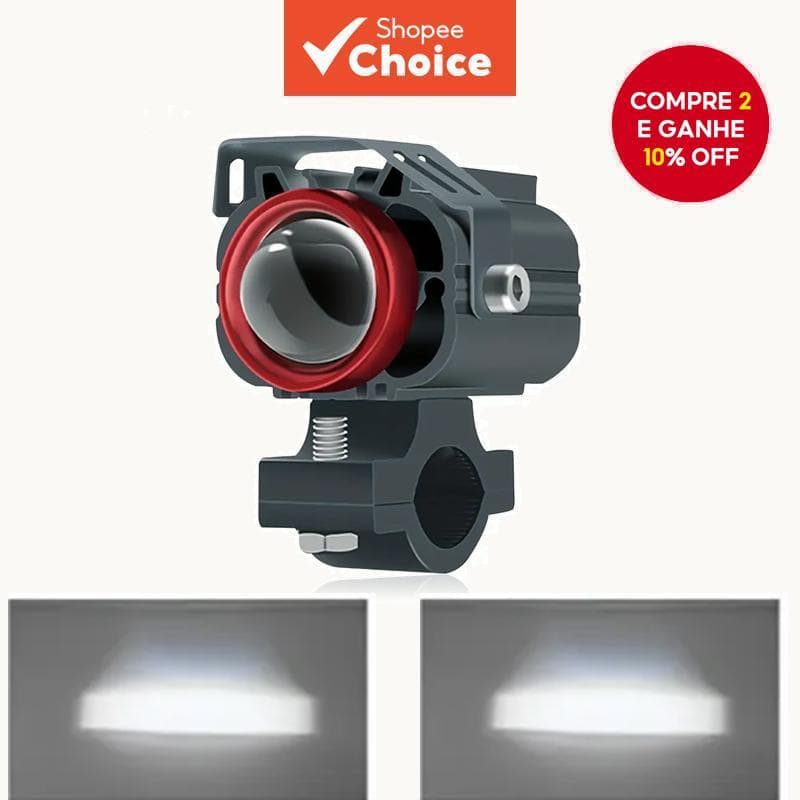 Farol Led Grande Em Forma De Gato Com Iluminação Auxiliar, Ideal Para Automóveis, Motos, Barcos E SUVs