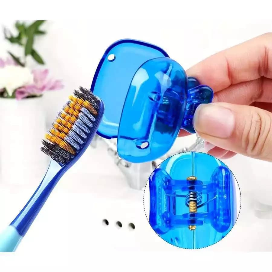 Clipe De Armazenamento De Escova De Dentes Capa Protetora Para Viagem Portátil À Prova