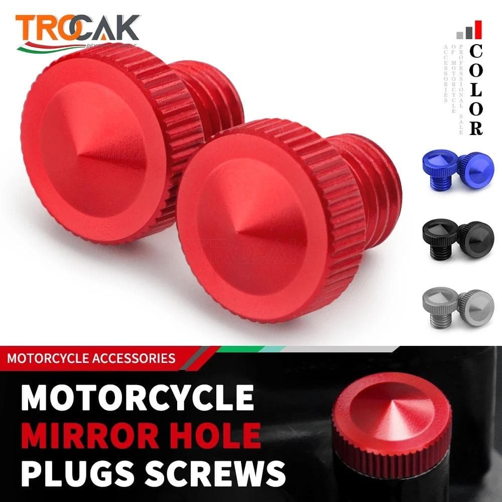 Acessórios Da Motocicleta Alumínio Espelho Buraco Plugues Parafusos Para Ducati Scrambler 800 1100 Ícone 800 Deserto Tre