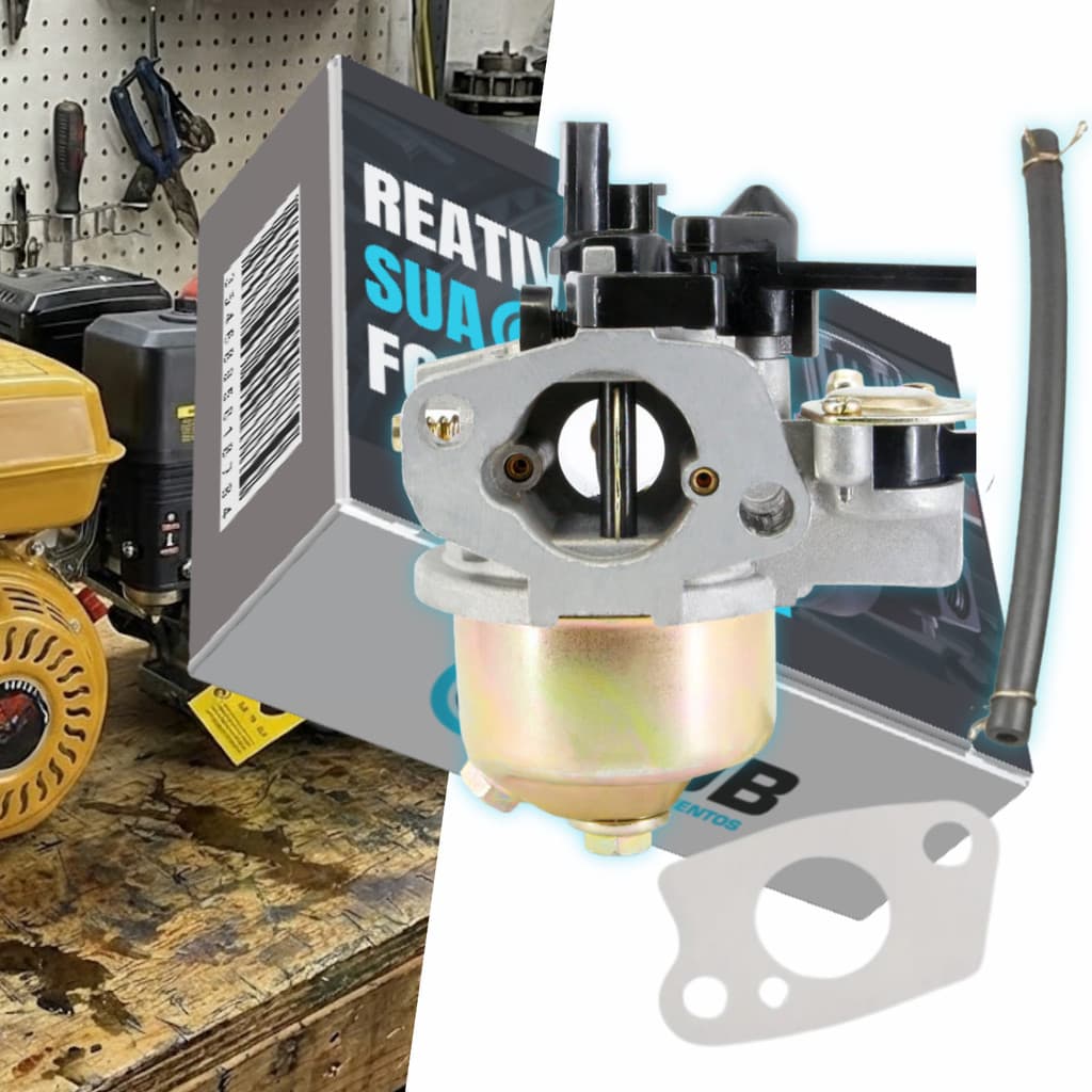 Carburador Motor 5.5 6.5 7.0 P/ Branco Buffalo Toyama Nagano Honda GX120 Gx160 Gx168F Gx200 GX120 Gx160 Gx168F Gx200