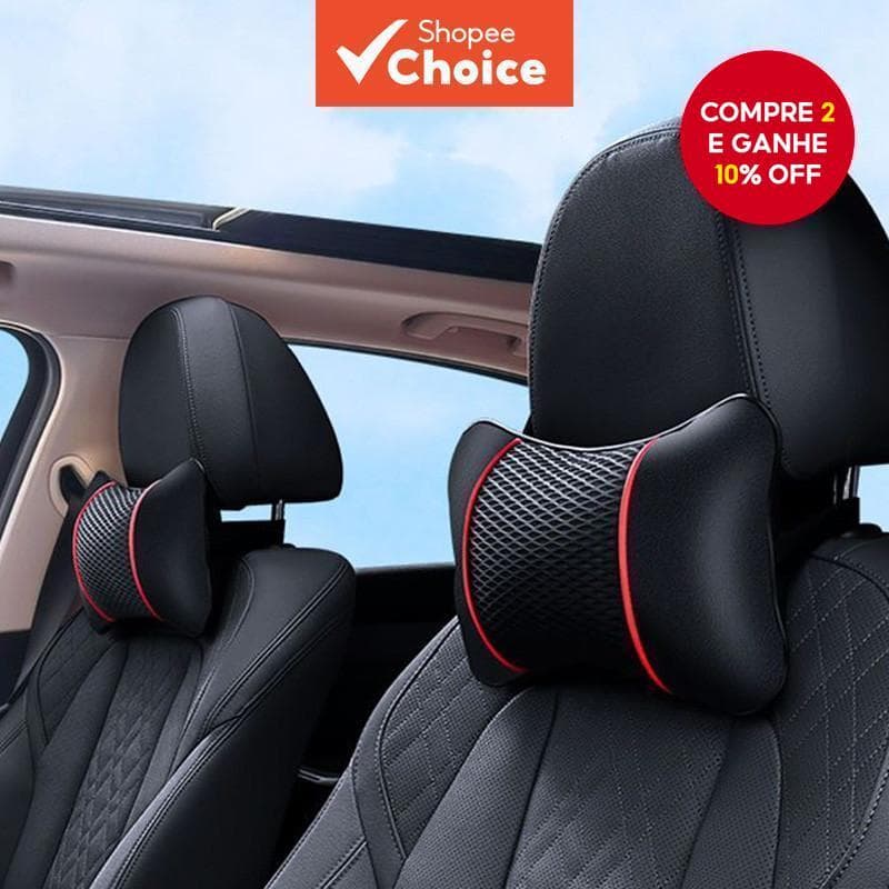 Novo Travesseiro para Assento de Carro, Almofada Respirável para Pescoço, Apoio para Cabeça e Pescoço, Relaxamento,