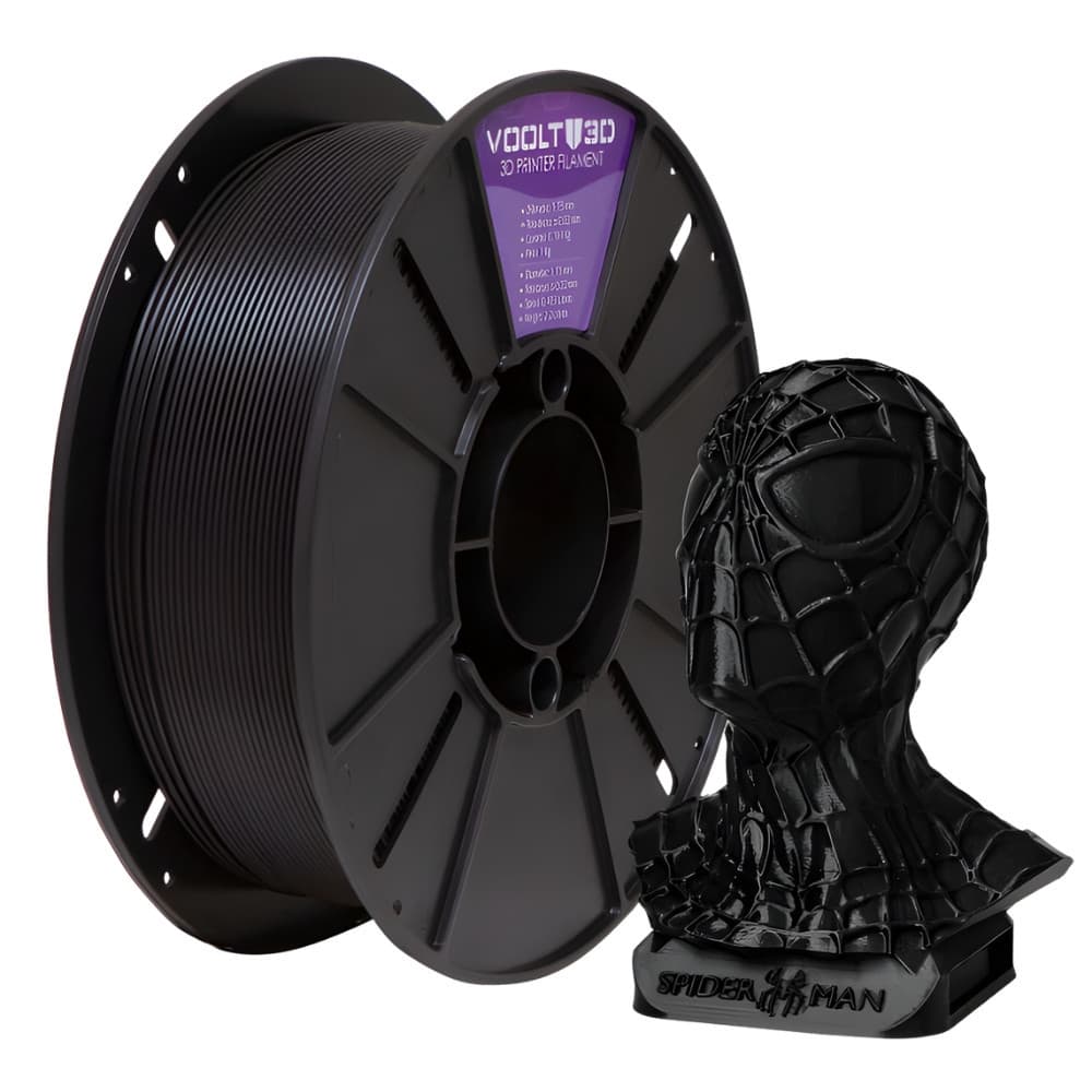 Filamento Impressão 3D Voolt Pla Preto 1Kg