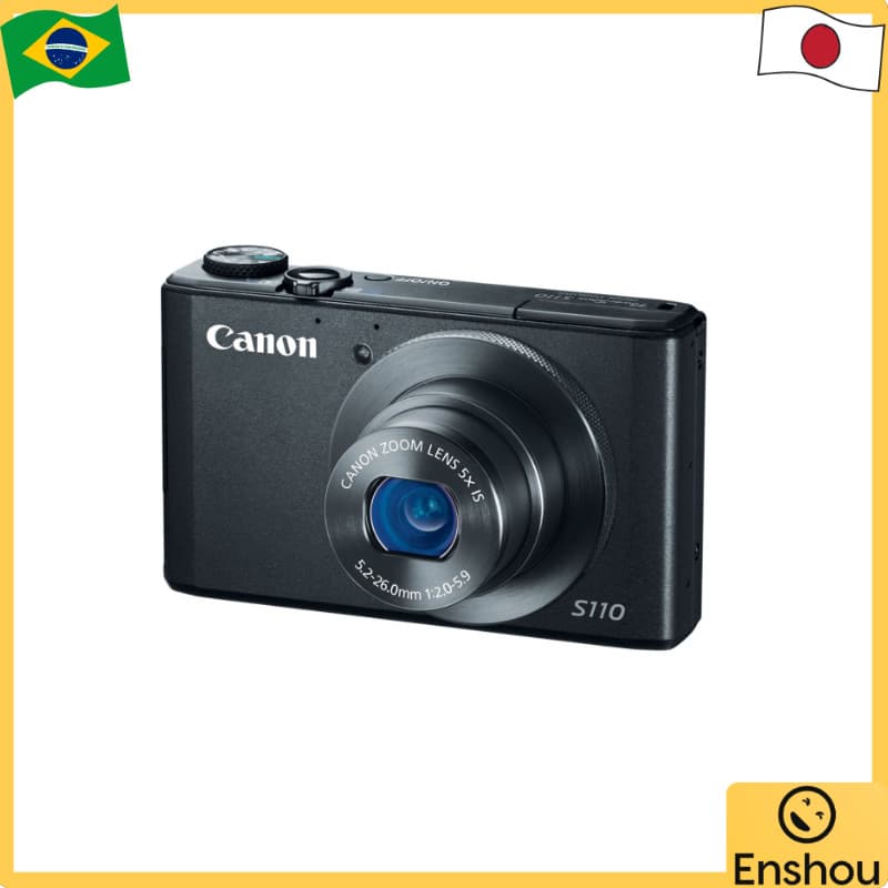 [USED]Do Jopão [USADO] Câmera digital Canon PowerShot S110 Aprox . 12.1 megapixels F2.0 Óptico 5x Zoom Preto PSS110 (BK)