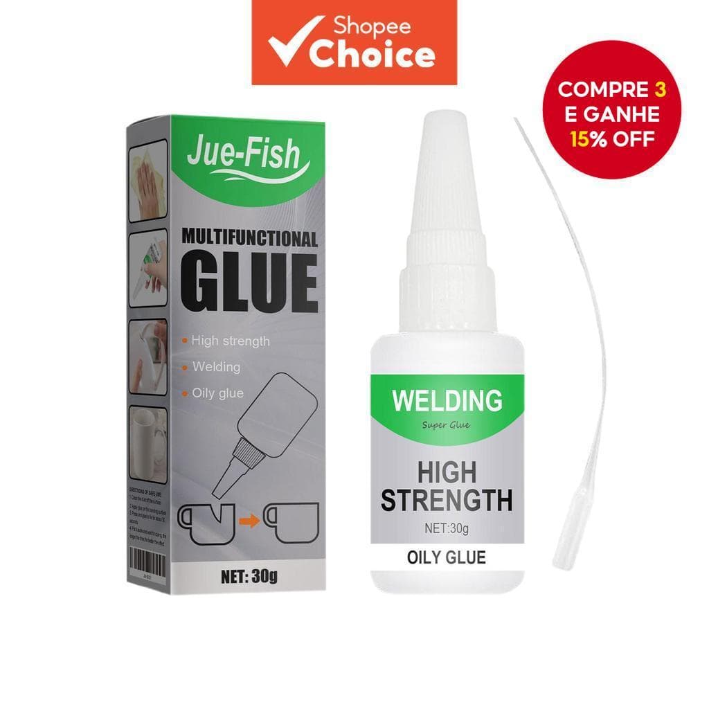 Super Cola Universal De Alta Resistência Para Reparos Rápidos-Adesivo Oleoso De 50g Resina , Cerâmica , Metal E Vidro-Id