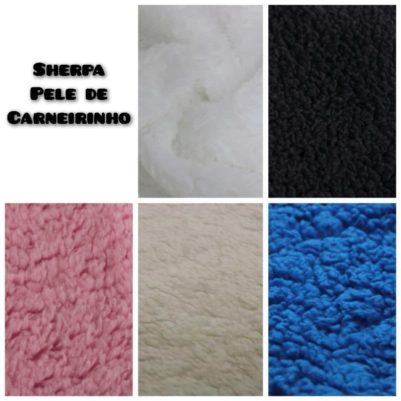 1 Metro Tecido Pele De Carneirinho - Carapinha - Lã De Ovelha - Sherpa - 1mt comp. x 1.60mt larg.