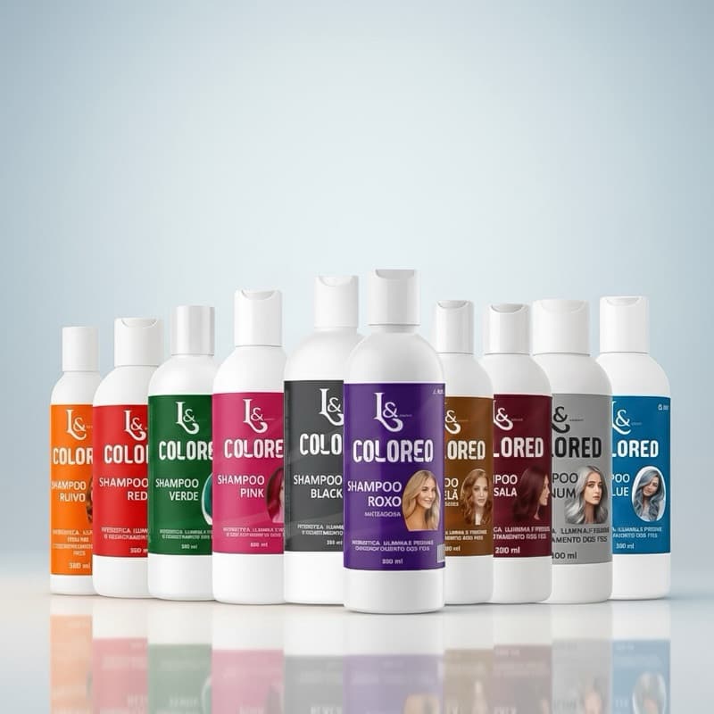 Shampoo Tonalizante Colored 100% Natural 300ML - L&Beauty COSMÉTICOS