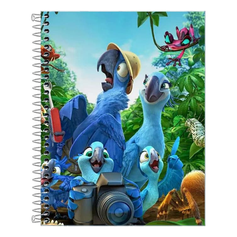 Caderno   Rio Arara Azul 10 Matérias 160 Folhas