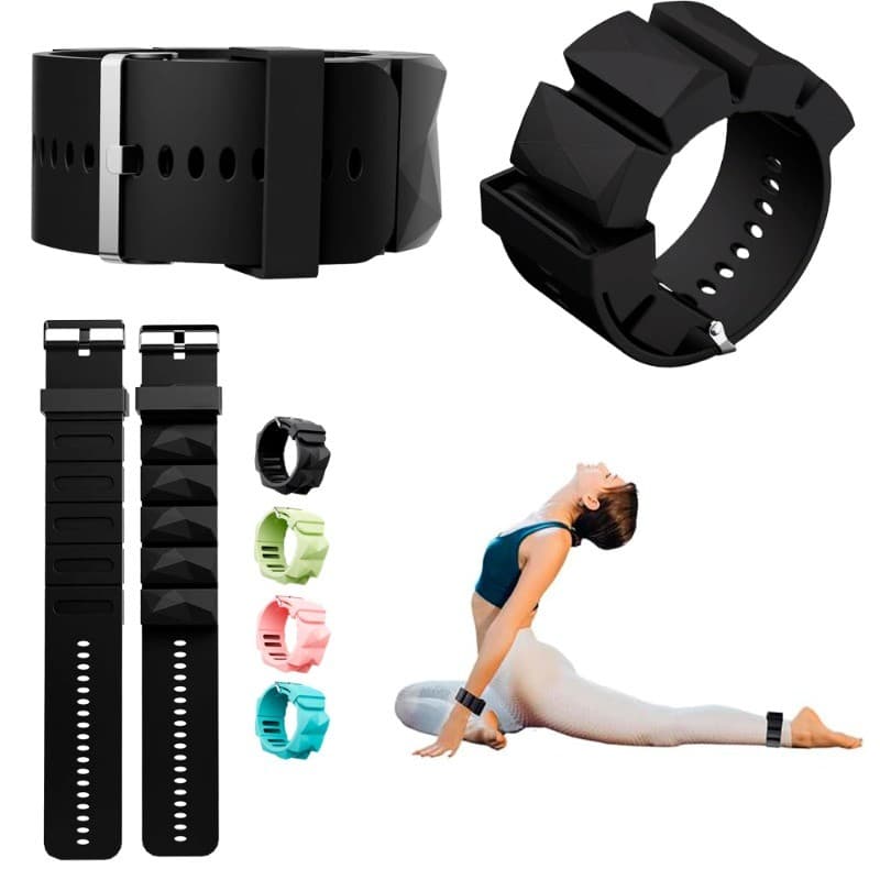 Pulseira para corrida fitness com suporte de peso / pulseira de silicone / auxílio para exercícios de ioga