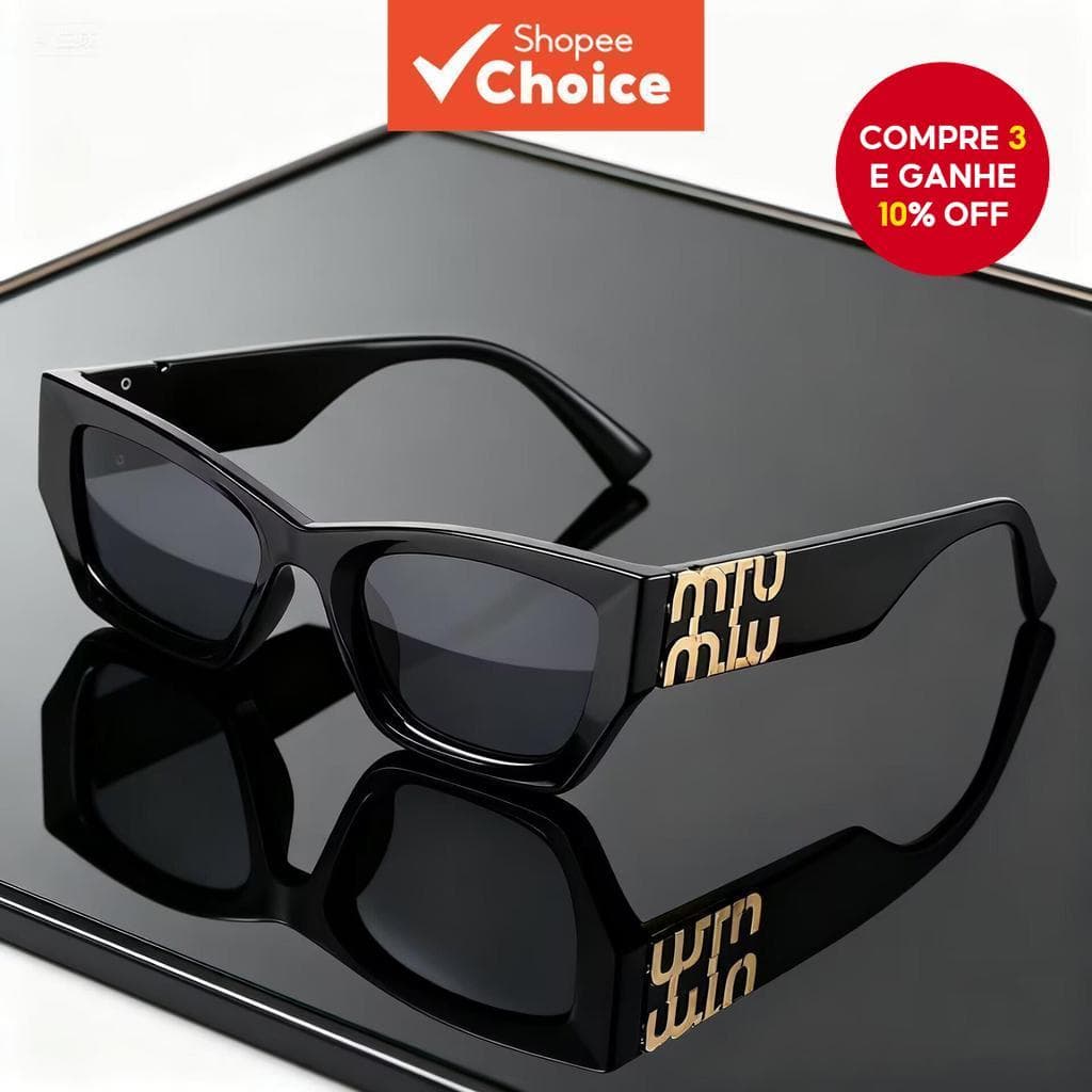 Óculos de sol estilo gatinho personalizados - Armação vintage UV400 para um estilo de rua moderno e condução.