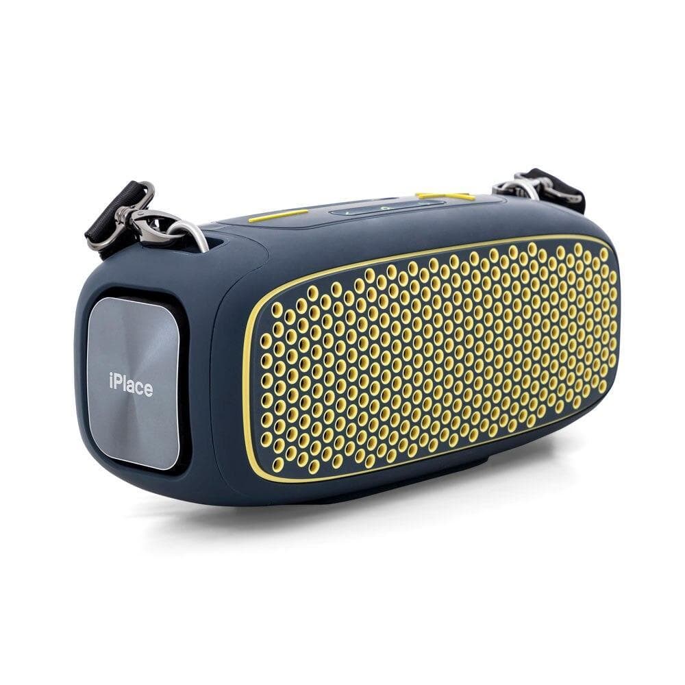 Caixa de Som Energie L55 Originais iPlace, Azul Escuro e Amarelo