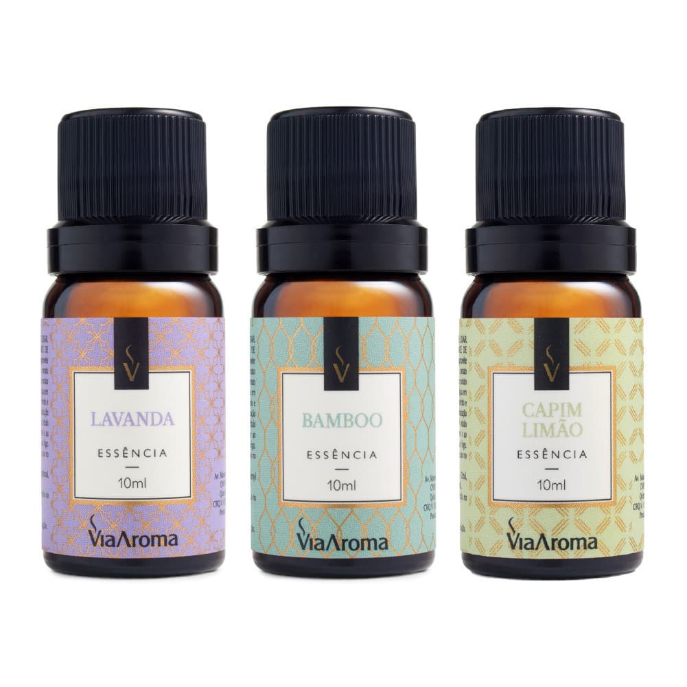Kit 3 Essências Via Aroma - 10ml