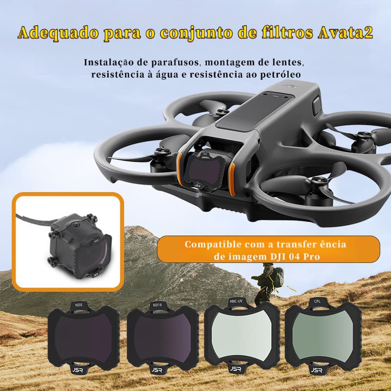 Filtro Polarizador CPL para Drone DJO4Pro/avata2 Acessórios de Fotografia Aérea Acessórios para Drone