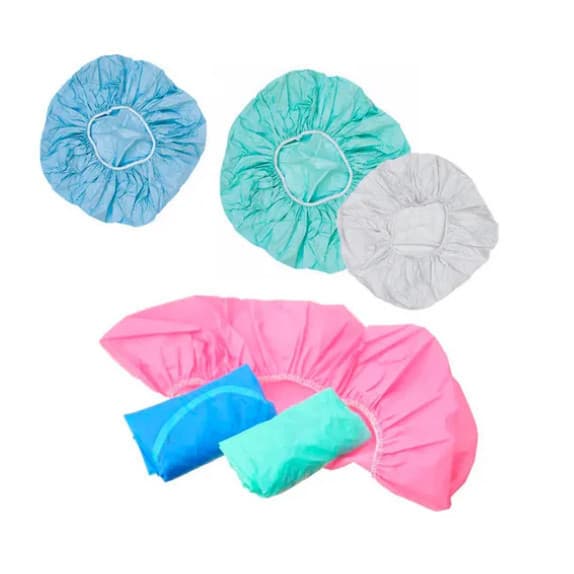 Kit 6 Toucas Para Banho Plástico Lisa Sortidas - MINUCHE