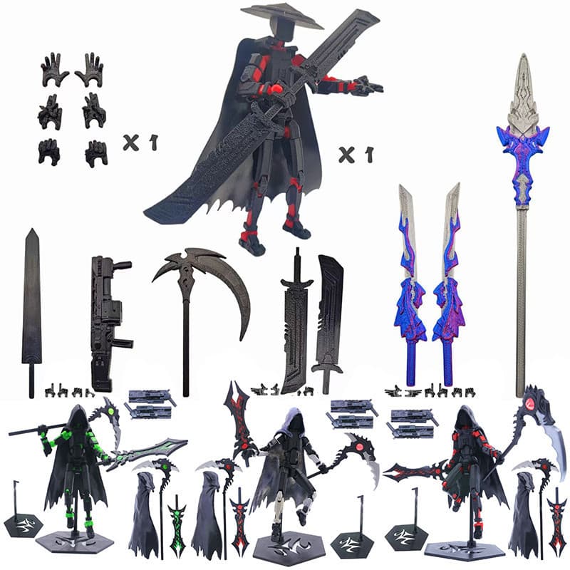 Lucky 13 Action Figure Robot Modelo Manequim 13 Impressão 3D T13 Brinquedos De Montagem