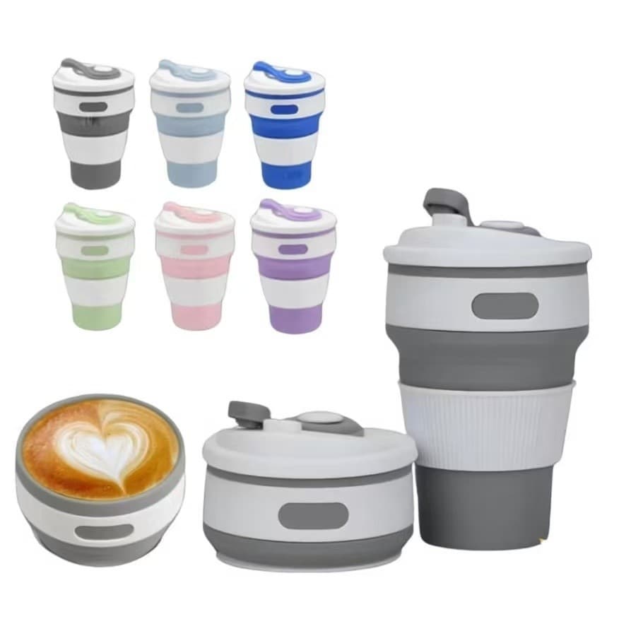 Copo Silicone  dobrável e ecológico 350 ml