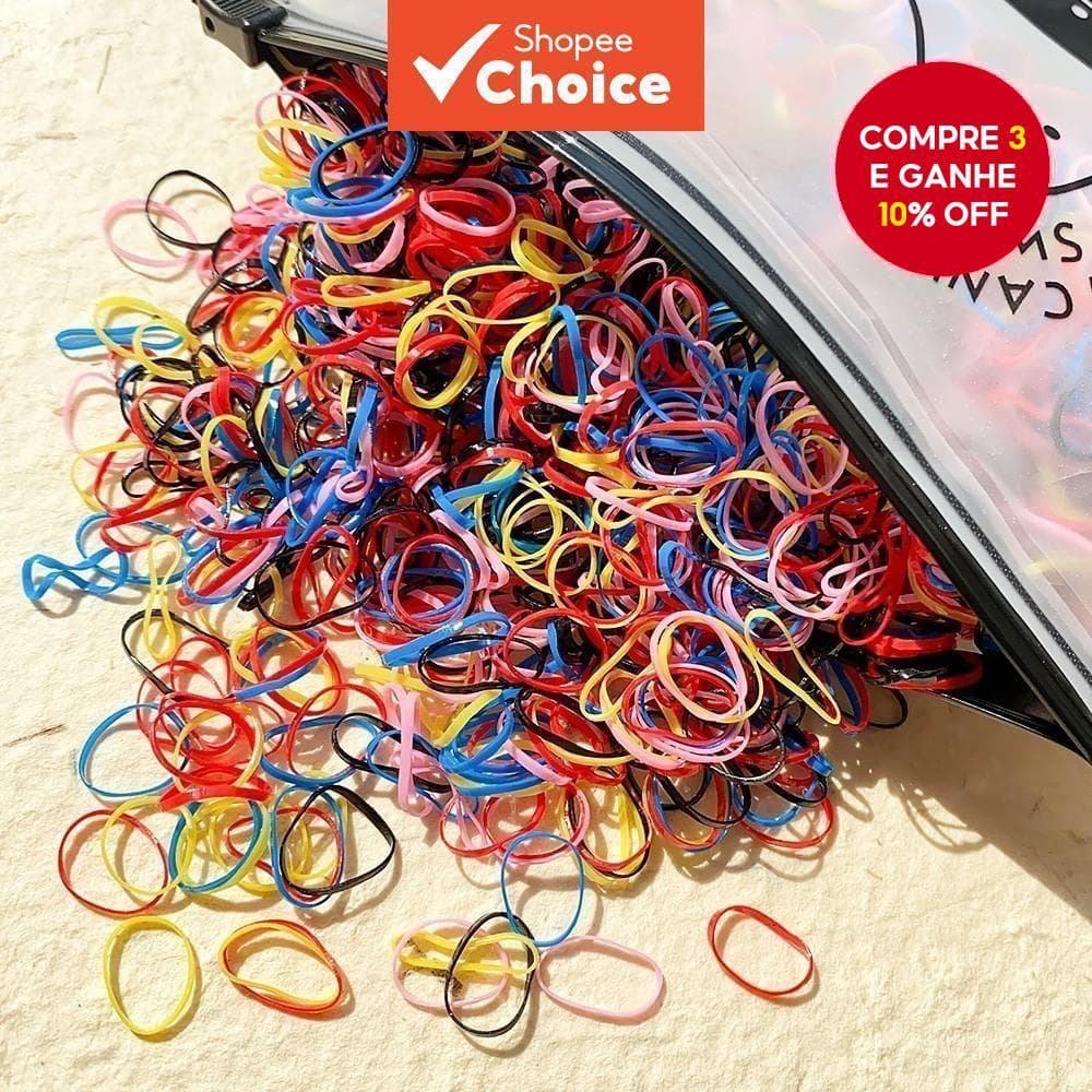 500pcs Meninas Faixa De Borracha Descartável Colorida Recém-Nascido Porta Rabo De Pônei Gravatas Para Cabelo De Bebê