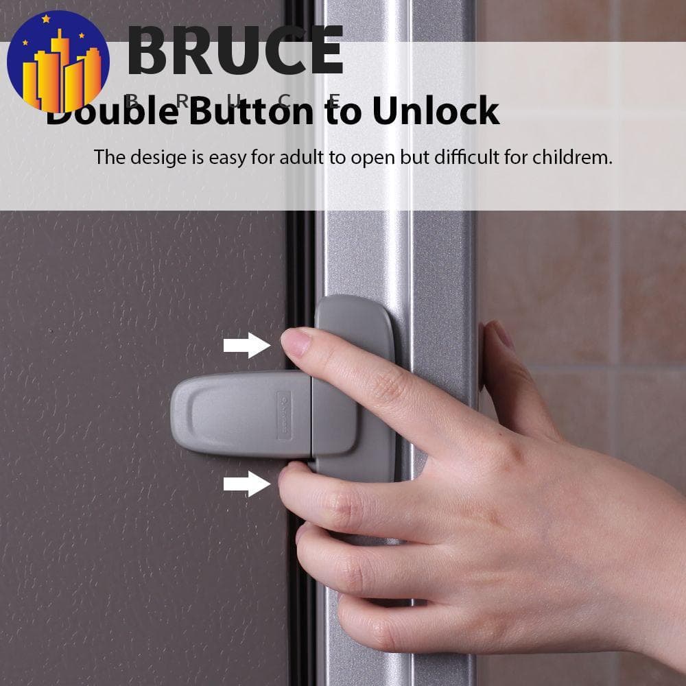BRUCE Fechadura Da Porta Geladeira Armário Protetor Para Crianças Segurança Bebês