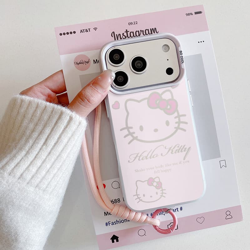 Capa de celular da Olá Kitty com iPhone 17 16 15 14 13 12 11 PRO MAX XS XR 7 8PLUS SE AIR casca macia