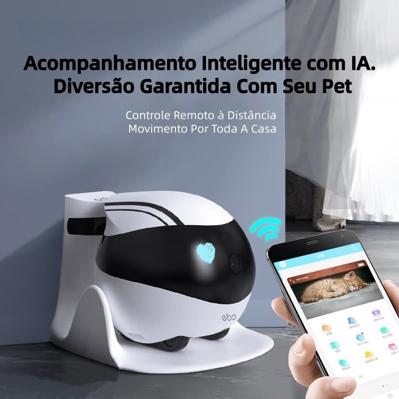 Camera Ip Wifi Câmera Inteligente Para Animais​ Com Visão Noturna Para Bebê, Animal De Estimação Babá Eletrônica