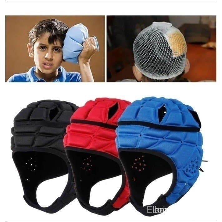 Capacete Esportivo Profissional para Goleiro de Futebol, Beisebol, Rugby, Protetor de Cabeça de Fibra I3UW TC88 3504 DWG